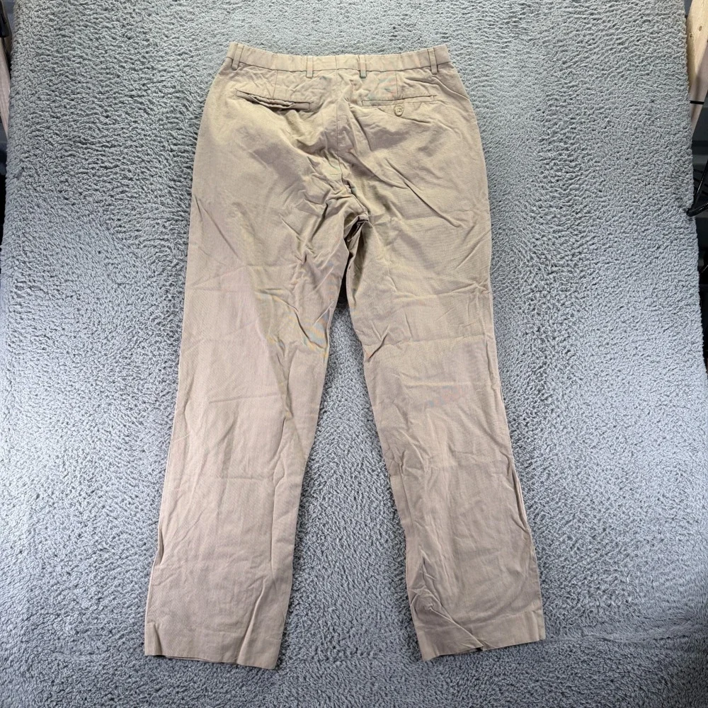 Banana Republic Pant Mens 32x32 Beige Cotton Dress Straight Leg Business Career